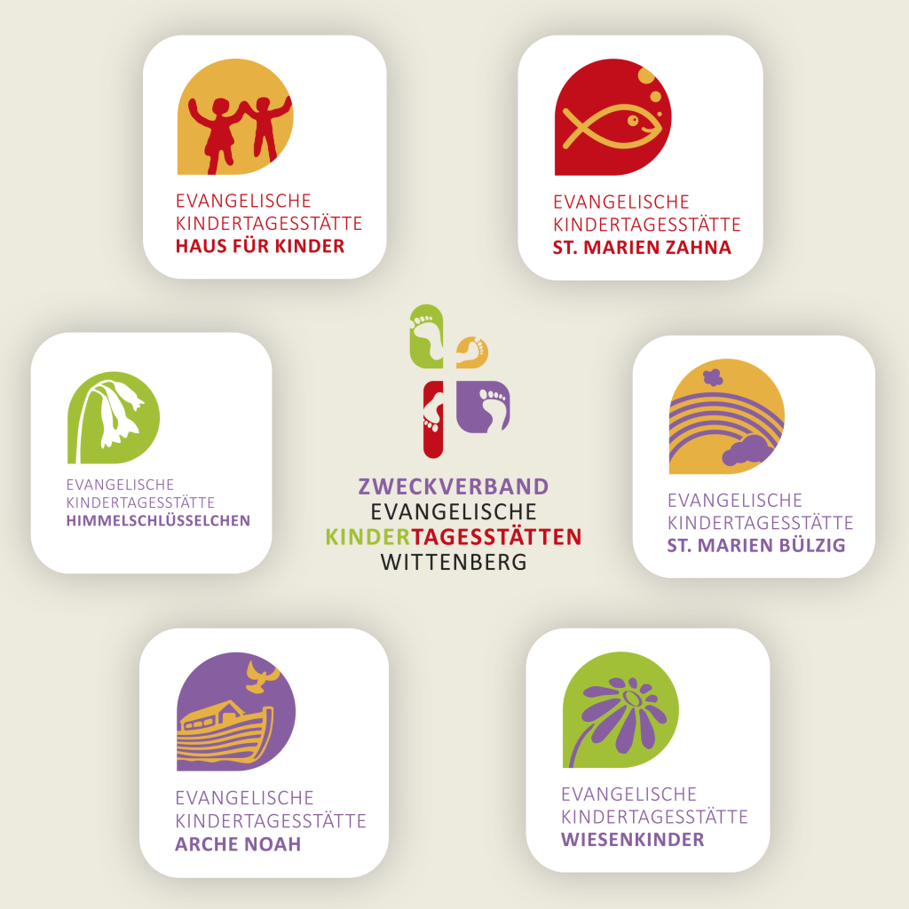 Entwicklung von Logos für den evangelischen Zweckverband der Kindertagesstätten in Wittenberg
